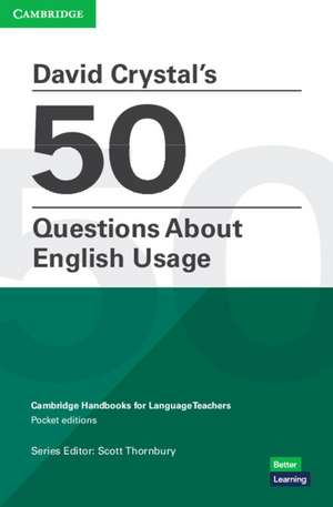 David Crystal's 50 Questions About English Usage Pocket Editions de David Crystal