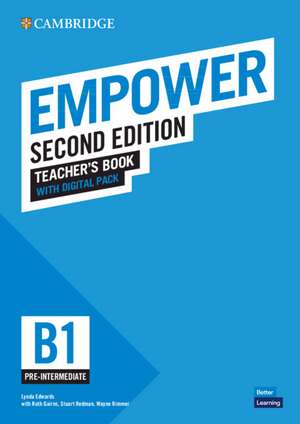 Empower Pre-intermediate/B1 Teacher's Book with Digital Pack de Lynda Edwards