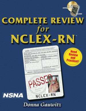 Complete Review for NCLEX-RN (Book Only) de Donna F. Gauwitz