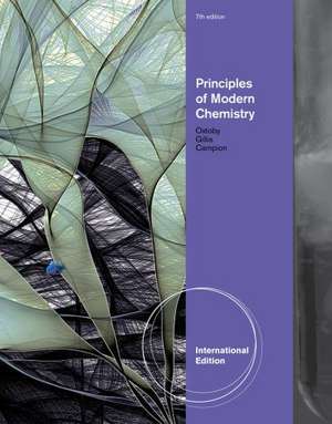 Principles of Modern Chemistry, International Edition de David (Pomona College) Oxtoby