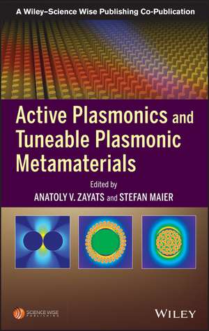 Active Plasmonics de Anatoly V Zayats