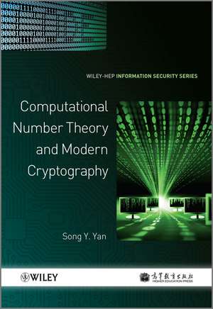 Computational Number Theory and Modern Cryptograph y de SY Yan