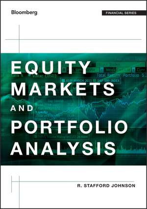 Equity Markets and Portfolio Analysis de RS Johnson