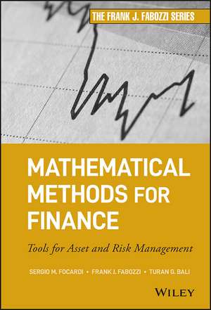 Mathematical Methods for Finance de Sergio M Focardi
