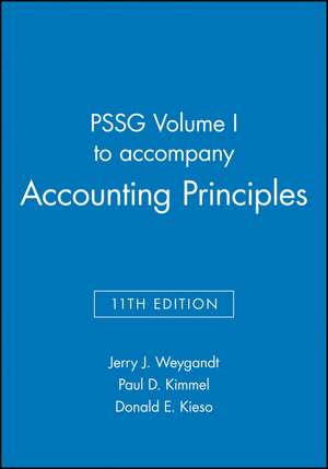 PSSG Volume I to accompany Accounting Principles, 11th edition de JJ Weygandt