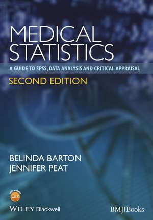 Medical Statistics de Belinda Barton