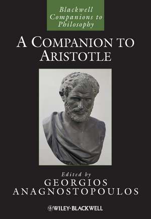 A Companion to Aristotle de G Anagnostopoulos