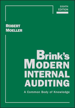 Brink's Modern Internal Auditing de Robert R. Moeller