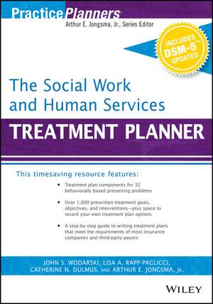 The Social Work and Human Services Treatment Planner, with Dsm 5 Updates