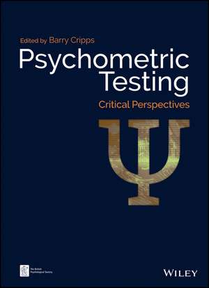 Psychometric Testing – Critical Perspectives de B Cripps