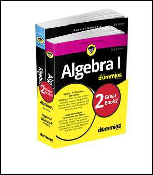 Algebra I For Dummies Book + Workbook Bundle de Mary Jane Sterling