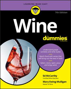 Wine for Dummies de Ed Mccarthy