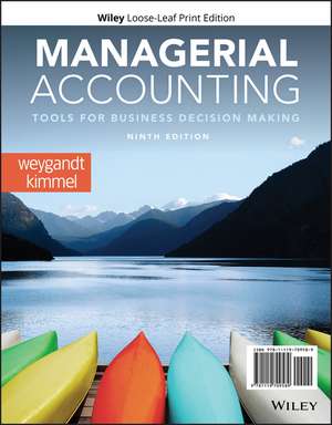 Managerial Accounting de Jerry J. Weygandt