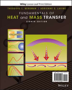 Fundamentals of Heat and Mass Transfer de Theodore L Bergman