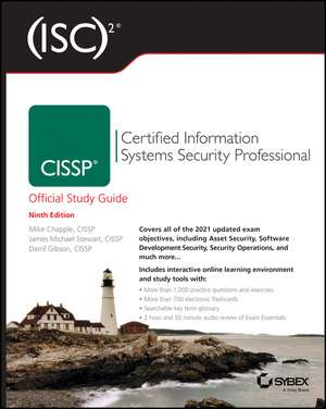 (ISC)² CISSP Certified Information Systems Security Professional Official Study Guide, 9th Edition de M Chapple