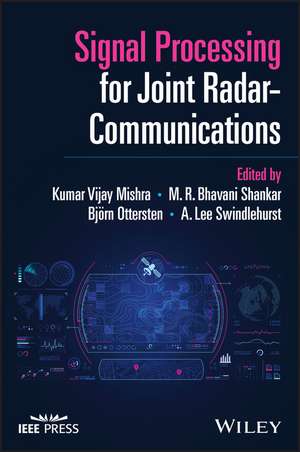 Signal Processing for Joint Radar Communications de Mishra