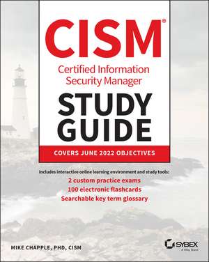 CISM Certified Information Security Manager Study Guide de M Chapple