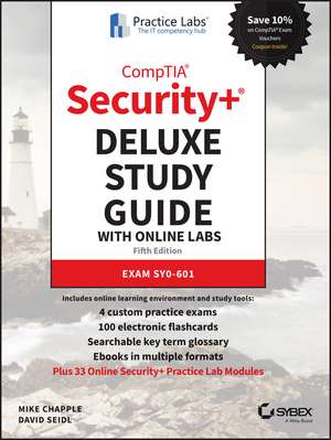 CompTIA Security+ Deluxe Study Guide w Online Lab – Exam SY0–601 5e de M Chapple