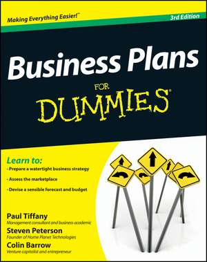 Business Plans For Dummies 3e de P Tiffany