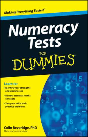 Numeracy Tests For Dummies de C Beveridge