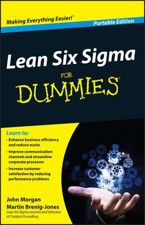 Lean Six SIGMA for Dummies de John Morgan