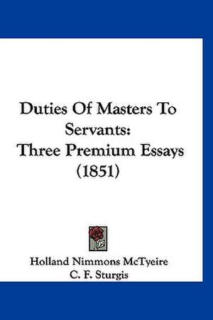 Duties Of Masters To Servants de Holland Nimmons Mctyeire