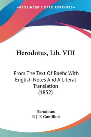 Herodotus, Lib. VIII de Herodotus