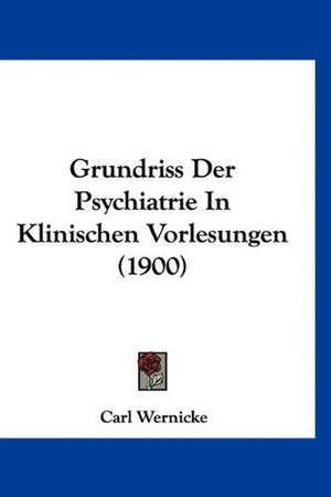 Grundriss Der Psychiatrie In Klinischen Vorlesungen (1900) de Carl Wernicke