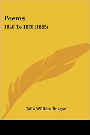 Poems de John William Burgon