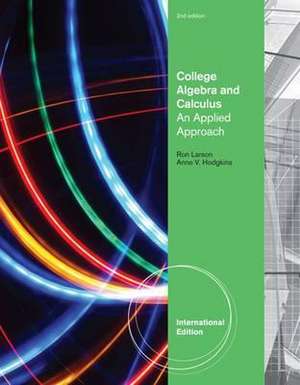 College Algebra and Calculus de Anne V. Hodgkins