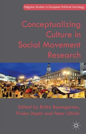 Conceptualizing Culture in Social Movement Research de B. Baumgarten