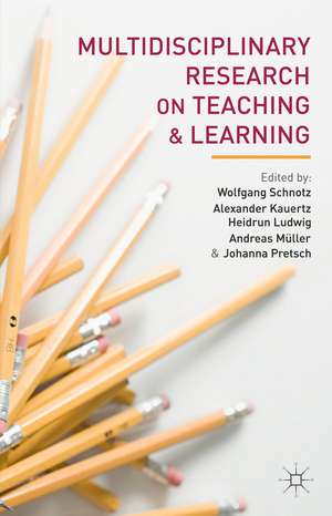 Multidisciplinary Research on Teaching and Learning de W. Schnotz