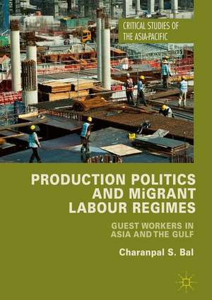 Production Politics and Migrant Labour Regimes: Guest Workers in Asia and the Gulf de Charanpal Singh Bal