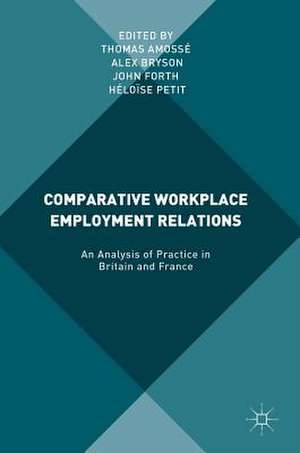 Comparative Workplace Employment Relations: An Analysis of Practice in Britain and France de Thomas Amossé