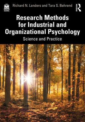 Research Methods for Industrial and Organizational Psychology: Science and Practice de Richard N. Landers