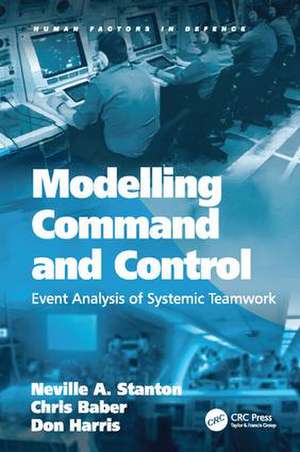 Modelling Command and Control: Event Analysis of Systemic Teamwork de Neville a. Stanton