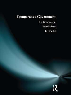 Comparative Government Introduction de Jean Blondel