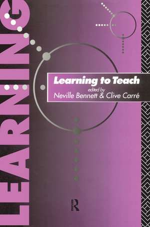 Learning to Teach de Neville Bennett