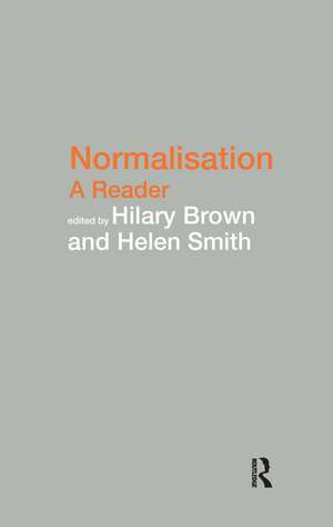 Normalisation: A Reader de Hilary Brown