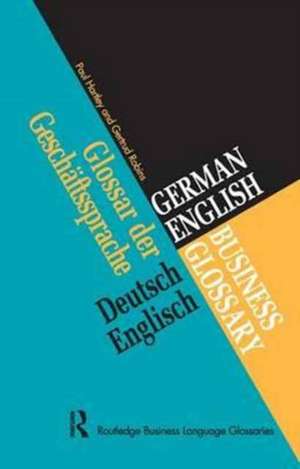 German/English Business Glossary de Paul Hartley