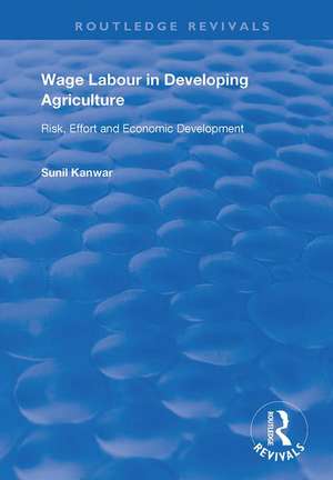 Wage Labour in Developing Agriculture: Risk, Effort and Economic Development de Sunil Kanwar