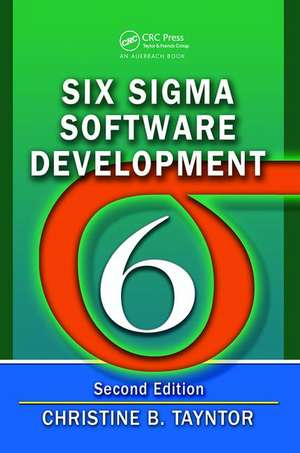 Six Sigma Software Development de Christine B. Tayntor