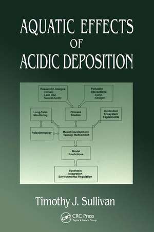 Aquatic Effects of Acidic Deposition de Timothy J Sullivan