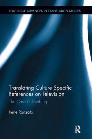 Translating Culture Specific References on Television: The Case of Dubbing de Irene Ranzato