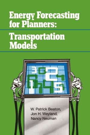 Energy Forecasting for Planners de David Listokin