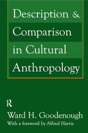 Description and Comparison in Cultural Anthropology de Alfred Harris