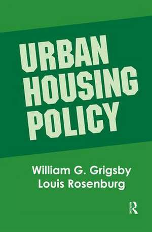 Urban Housing Policy de William G. Grigsby