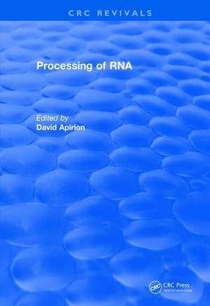 Revival: Processing of RNA (1983) de David Apirion