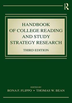 Handbook of College Reading and Study Strategy Research de Rona F. Flippo