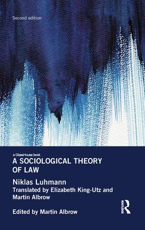 A Sociological Theory of Law de Niklas Luhmann